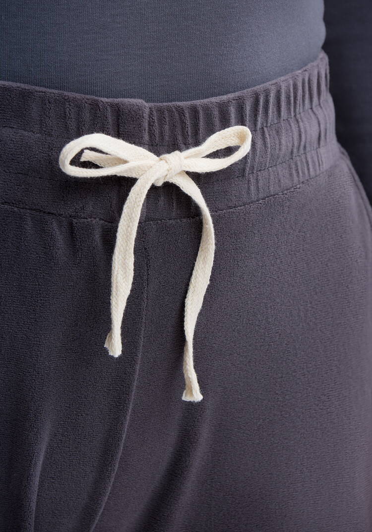 Брюки велюровые прямые на резинке по поясу шир.  750, рис. 36