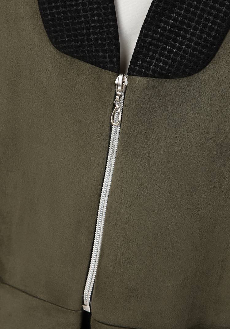 Жилет женский из эко-замши Рита шир.  750, рис. 4