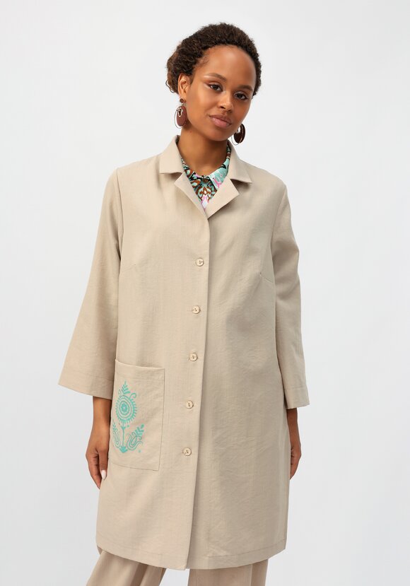 Кардиган с принтом на пуговицах шир.  580, рис. 12