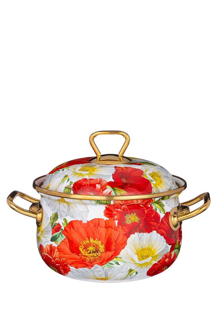 Кастрюля эмалированная, серия Маки шир.  750, рис. 1