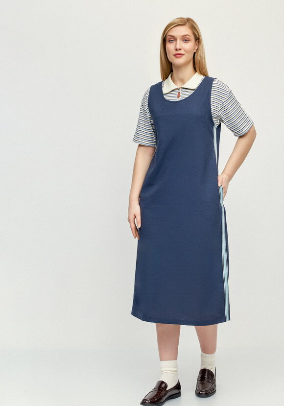 Сарафан изо льна Таисия шир.  580, рис. 8