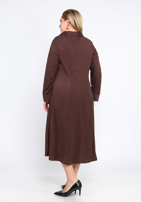 Платье миди с запахом шир.  580, рис. 4