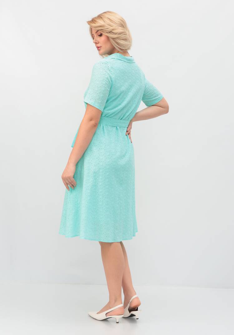 Платье из хлопка с поясом шир.  750, рис. 28