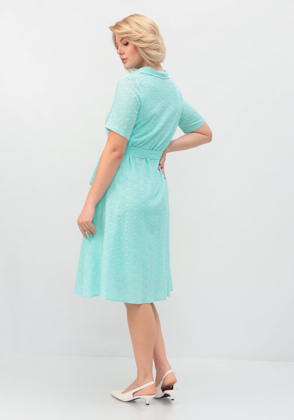 Платье из хлопка с поясом шир.  580, рис. 28