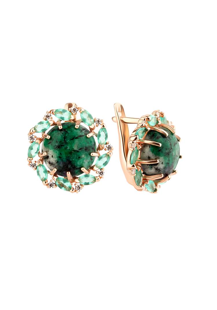 Серьги серебряные Дебора шир.  750, рис. 2