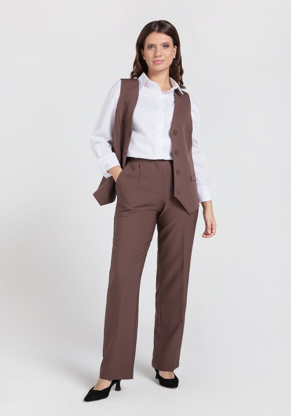 Брюки классика прямые от бедра шир.  580, рис. 9