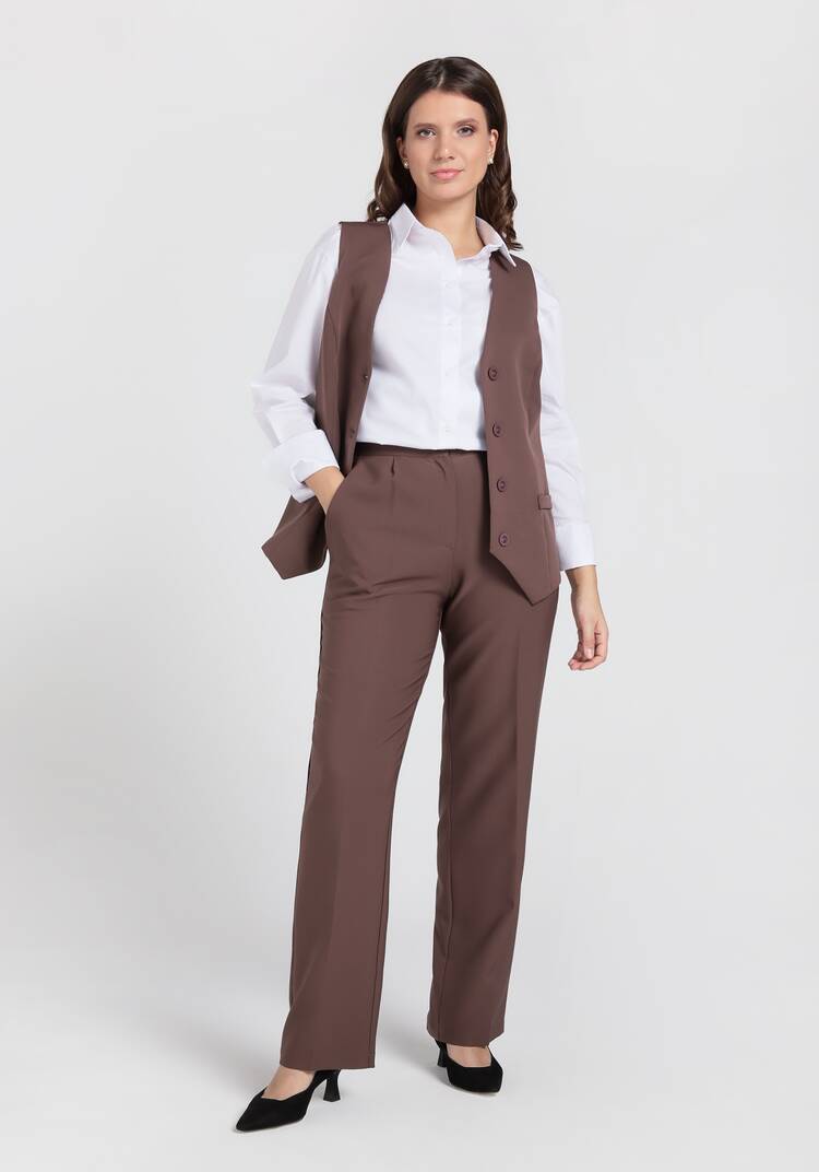 Брюки классика прямые от бедра шир.  750, рис. 9