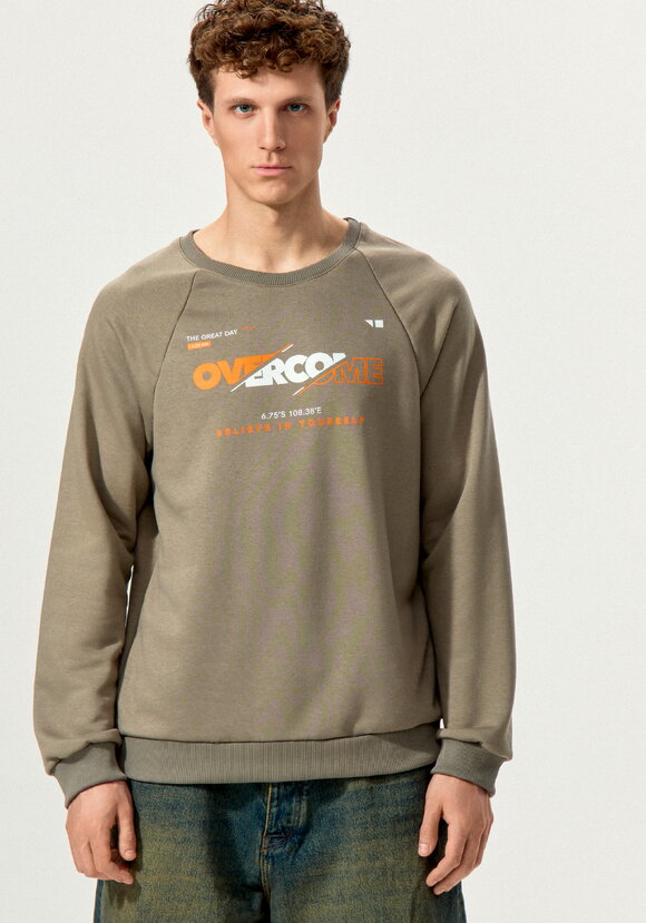 Свитшот с принтом на передней полочке шир.  580, рис. 4