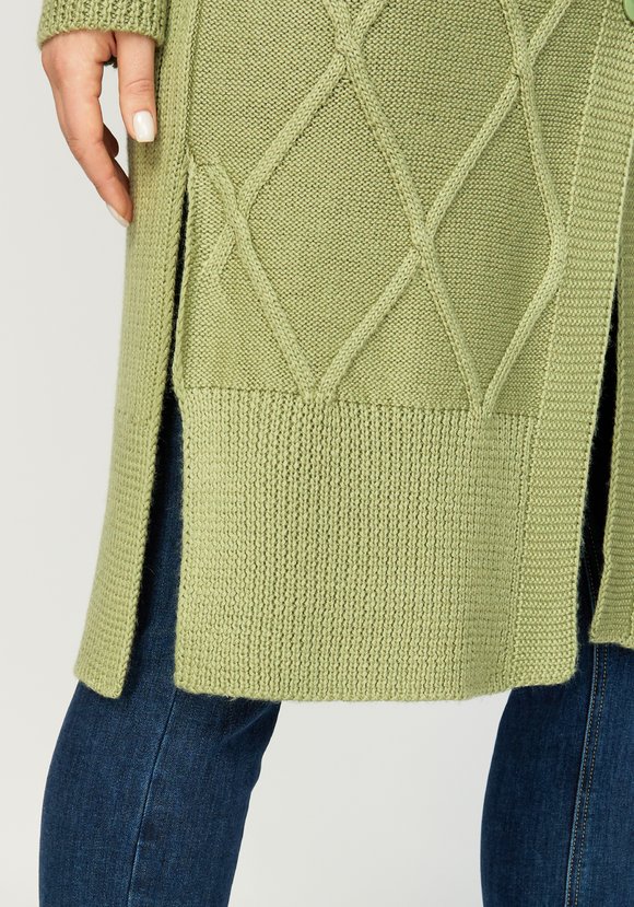 Кардиган с объёмным орнаментом шир.  580, рис. 2