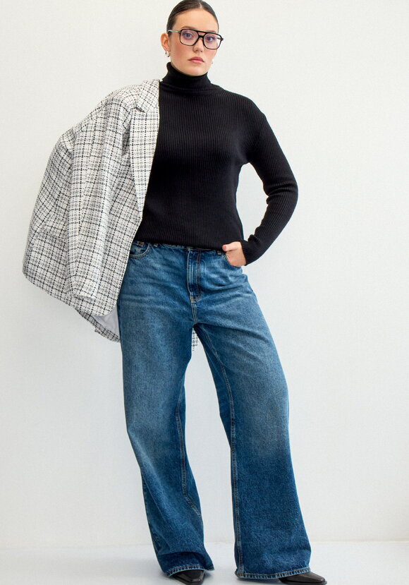 Жакет из твида однобортный шир.  580, рис. 10