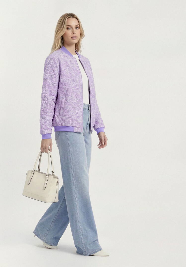 Бомбер из ткани с жаккардовым узором шир.  750, рис. 10