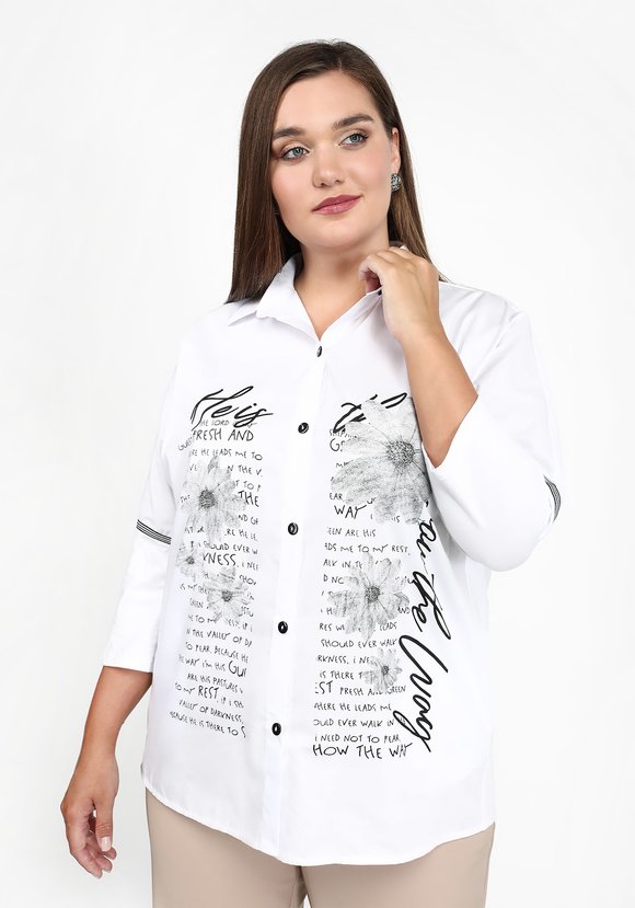 Блуза Вечерний променад шир.  580, рис. 2