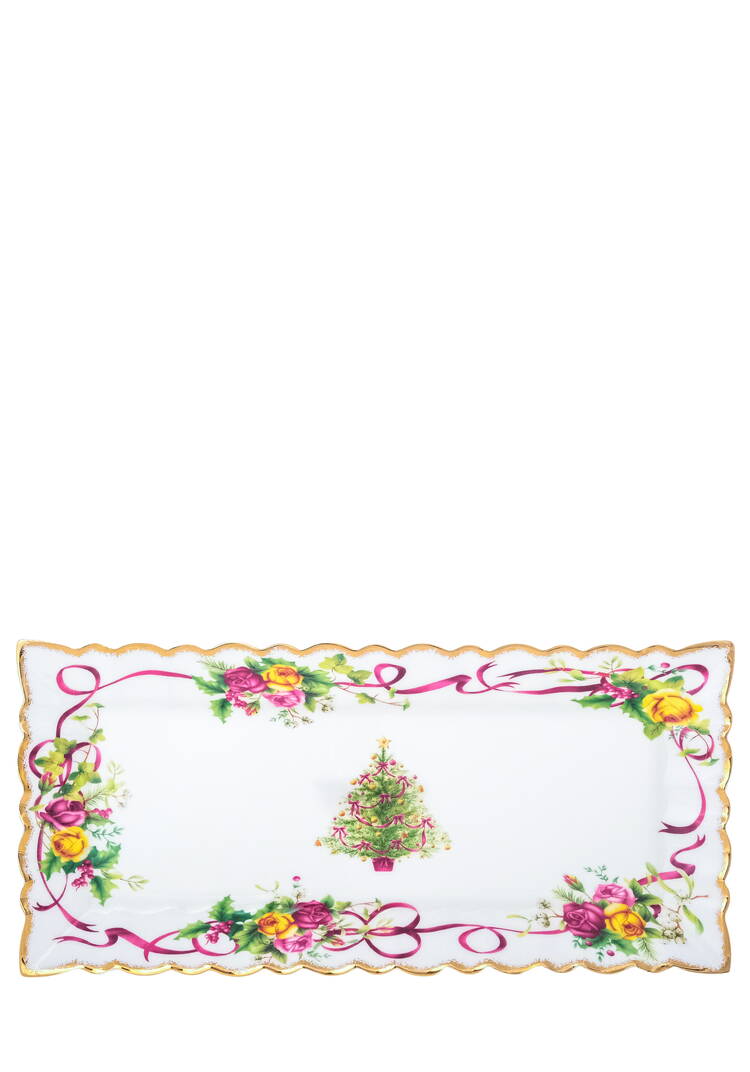 Блюдо из фарфора Алая лента шир.  750, рис. 9