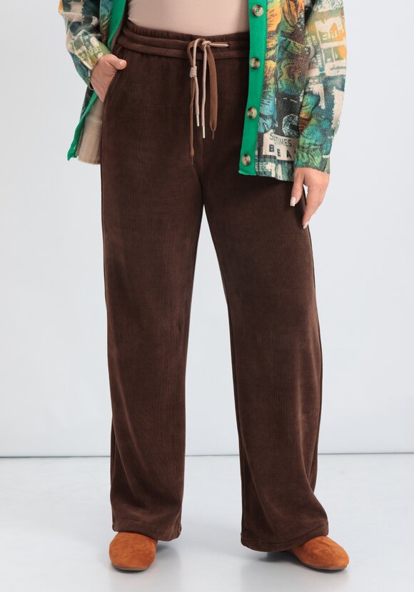 Брюки на резинке с кулиской Агата шир.  580, рис. 6