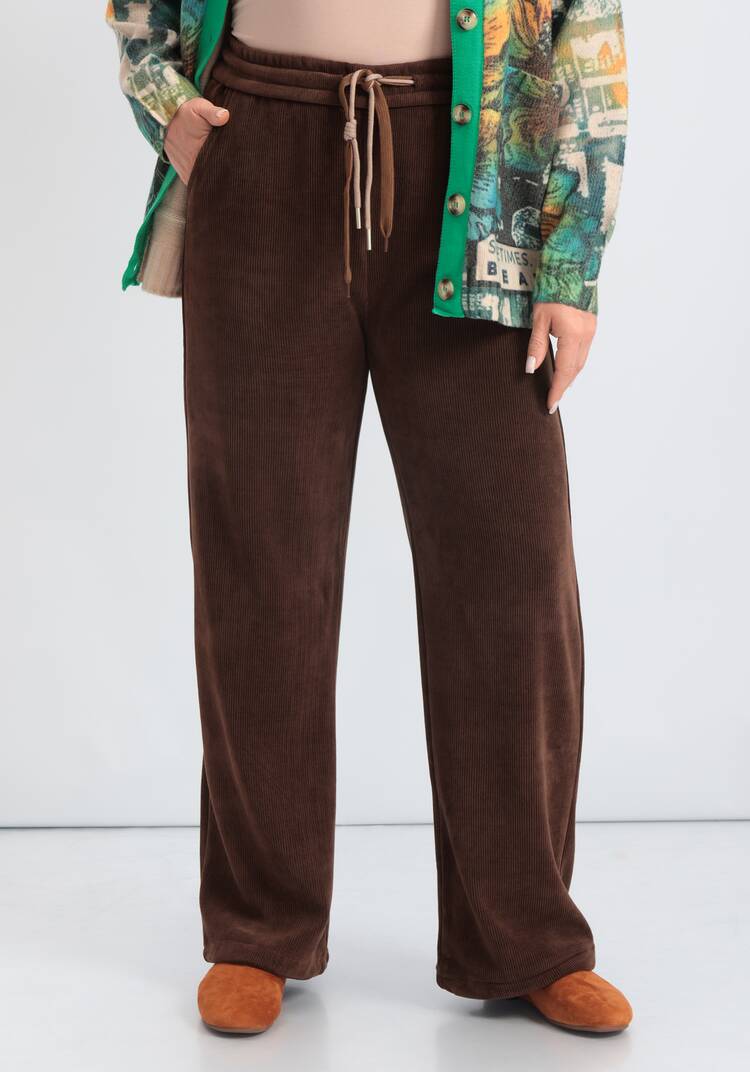 Брюки на резинке с кулиской Агата шир.  750, рис. 6