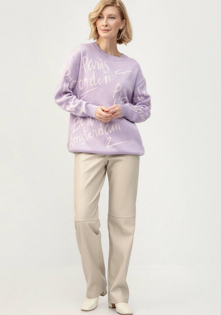 Туника с принтом леттеринг шир.  750, рис. 11