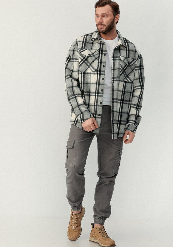 Брюки мужские с накладными карманами шир.  580, рис. 7