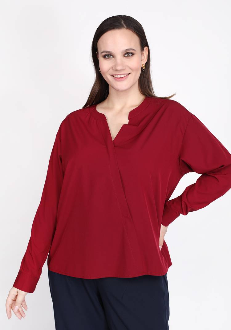 Блуза Приятная палитра шир.  750, рис. 10