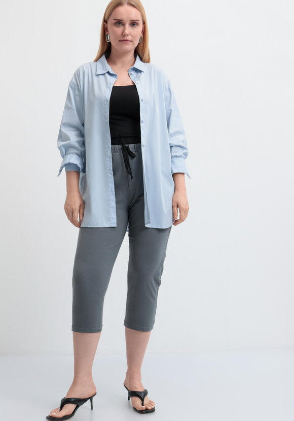 Бриджи трикотажные с поясом на кулиске шир.  580, рис. 1