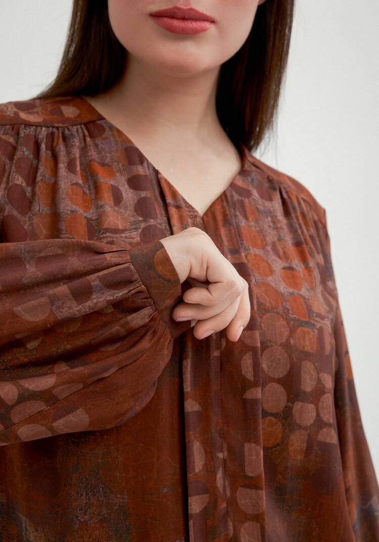 Блуза свободного кроя Омега шир.  750, рис. 14