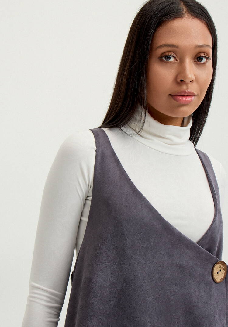 Сарафан с имитацией застёжки шир.  750, рис. 5