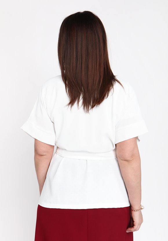 Блуза-кимоно с поясом шир.  580, рис. 6