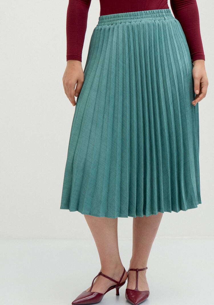 Юбка-гофре прямая Оливия шир.  750, рис. 20