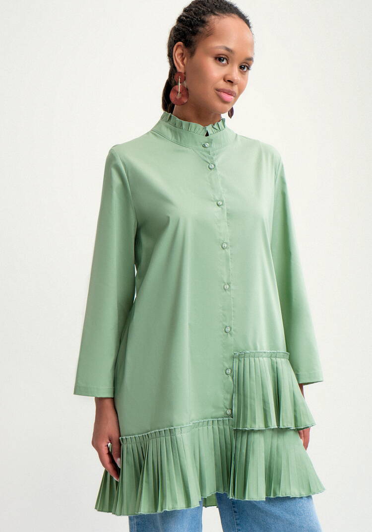 Туника с плиссированным воланом шир.  750, рис. 13