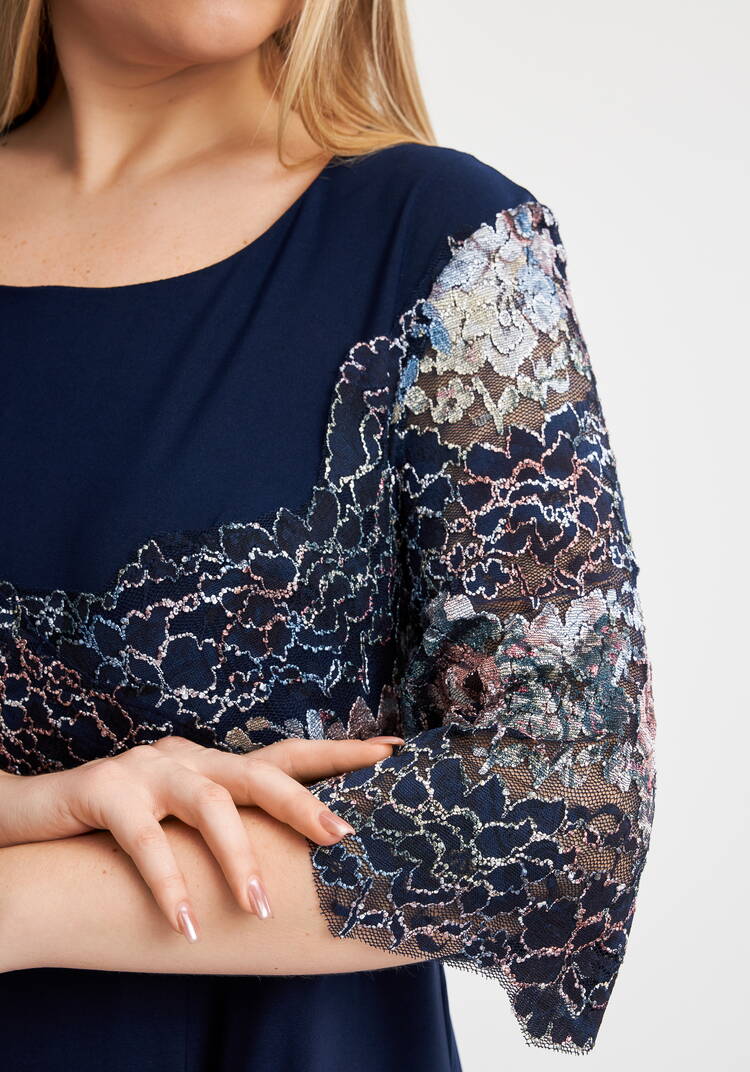 Платье Мальвина с отделкой из кружева шир.  750, рис. 10