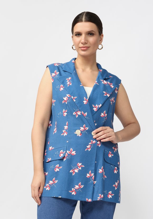 Жилет двубортный Полет шир.  580, рис. 1