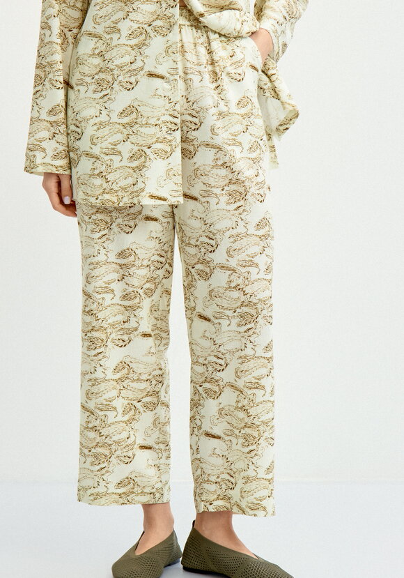 Брюки из льна пpямые шир.  580, рис. 2