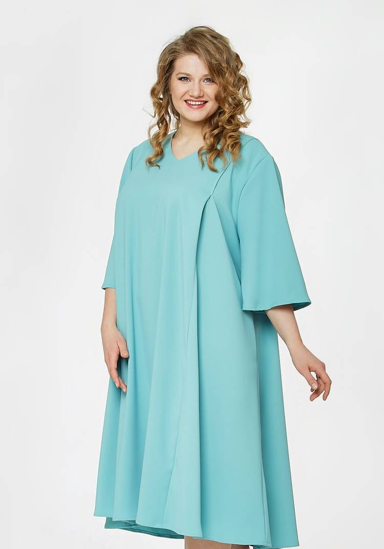 Платье с оригинальными рукавами и V вырезом шир.  750, рис. 4