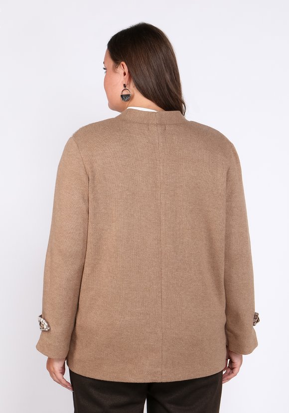 Жакет с комбинированными вставками шир.  580, рис. 7