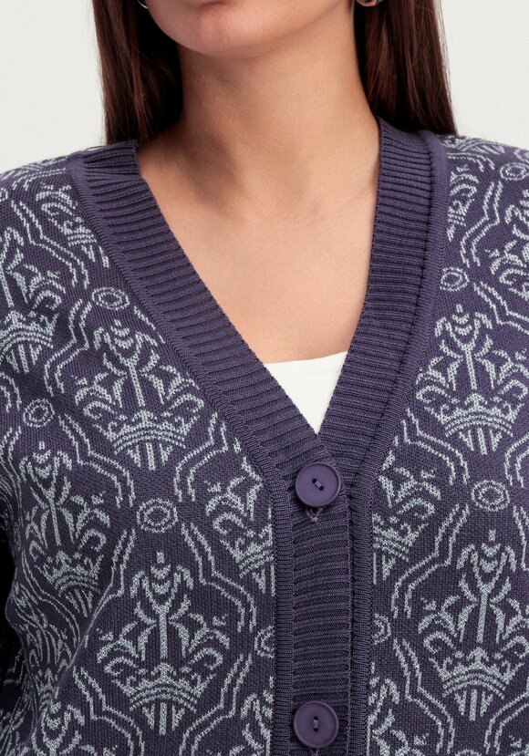 Кардиган с узорами и эффектом деграде шир.  580, рис. 21