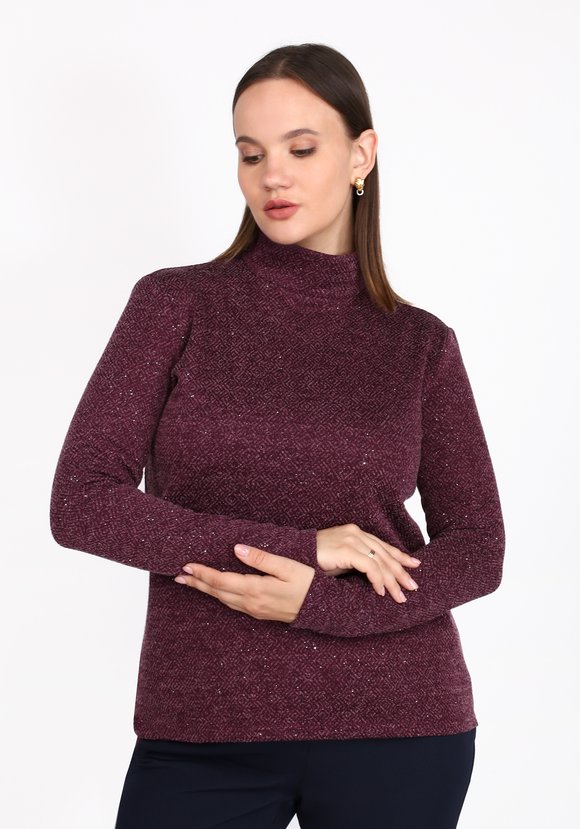 Водолазка базовая с люрексом шир.  580, рис. 5