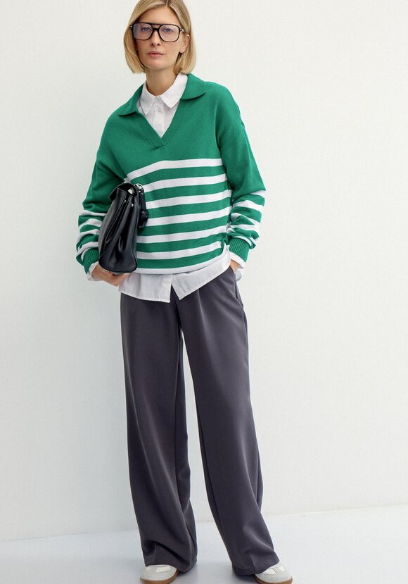 Джемпер поло в полоску шир.  580, рис. 2