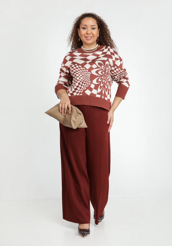 Джемпер с рисунком абстракция шир.  580, рис. 9