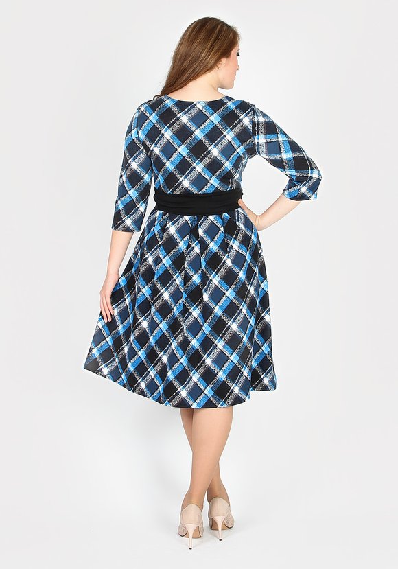 Платье расклешенного кроя с кружевом шир.  580, рис. 4