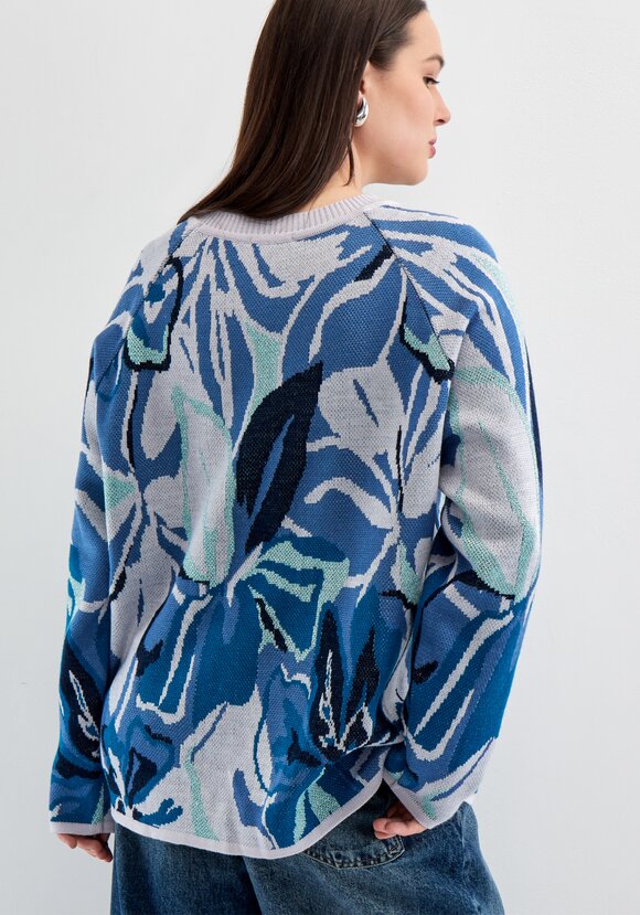 Джемпер с растительным орнаментом шир.  580, рис. 38