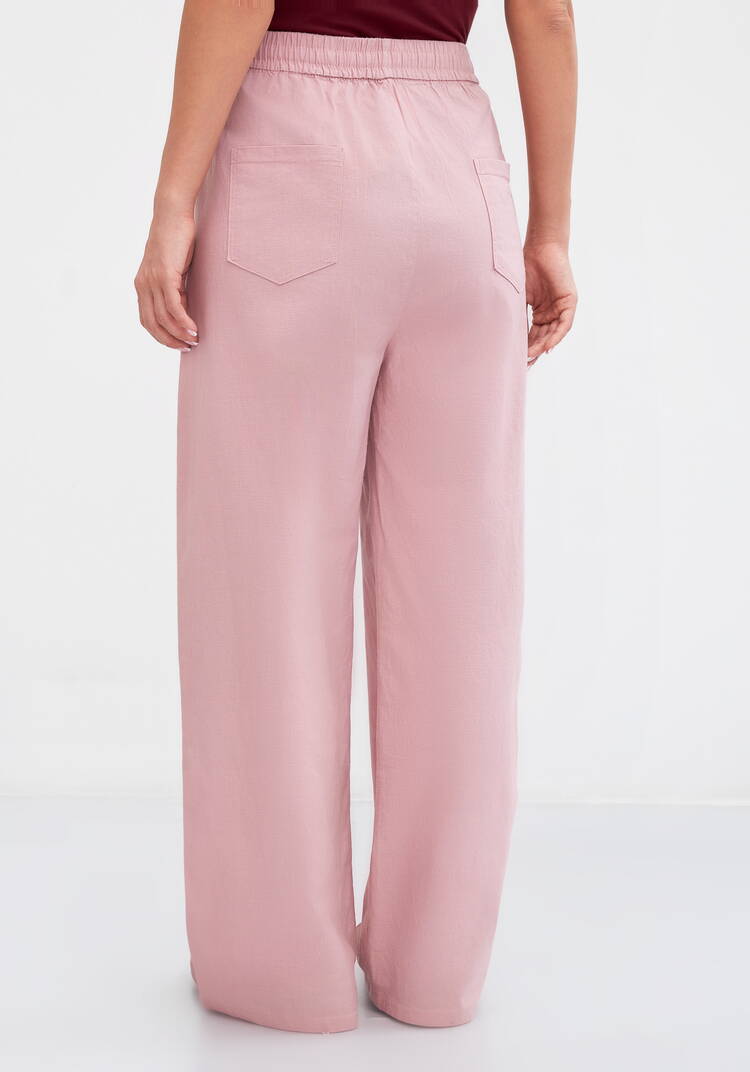 Брюки на резинке по поясу, прямые Симона шир.  750, рис. 25