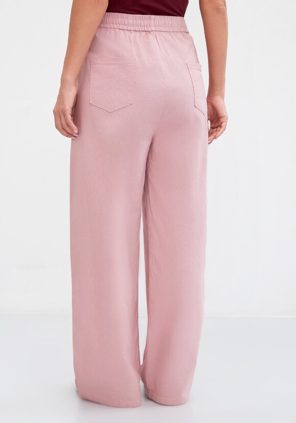 Брюки на резинке по поясу, прямые Симона шир.  580, рис. 25