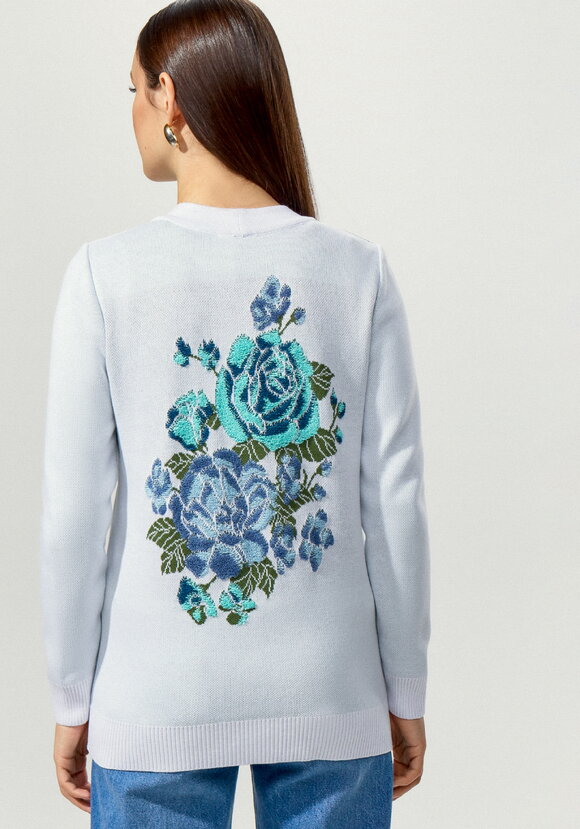 Кардиган с 3D рисунком на спинке шир.  580, рис. 12