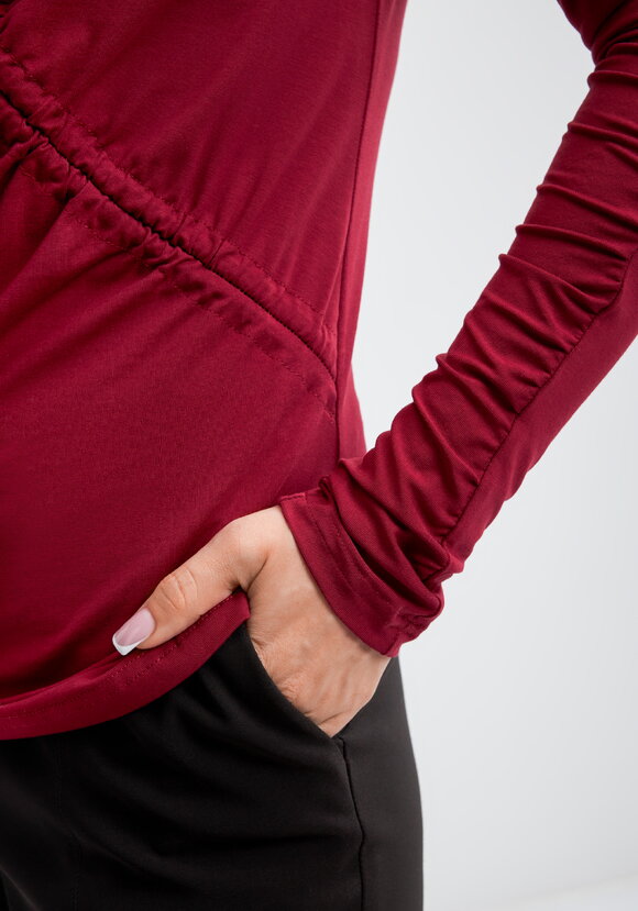 Водолазка со сборкой Хельга шир.  580, рис. 6