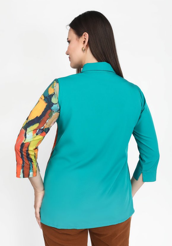 Блуза Радужное настроение шир.  580, рис. 7