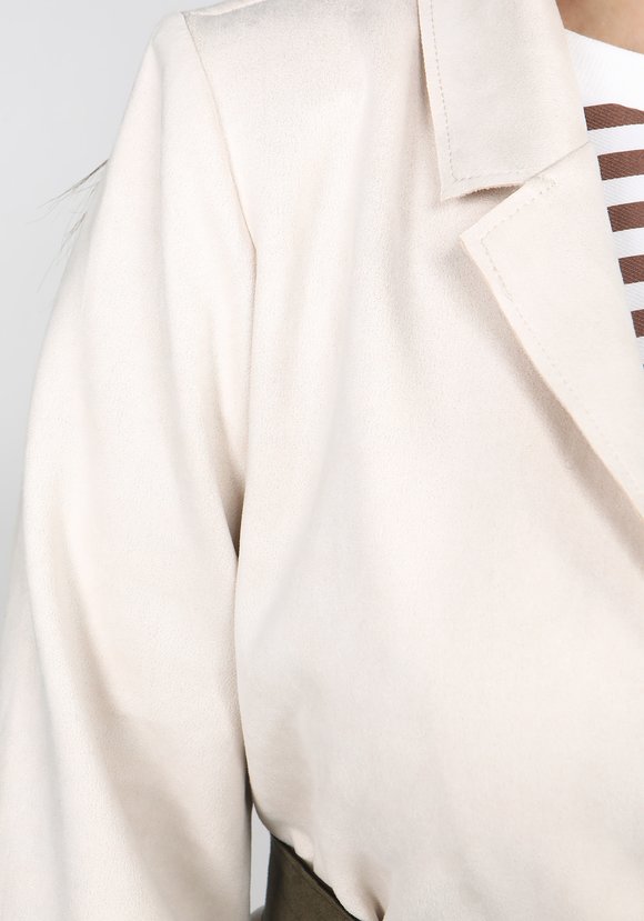 Кардиган из эко-замши с поясом шир.  580, рис. 14