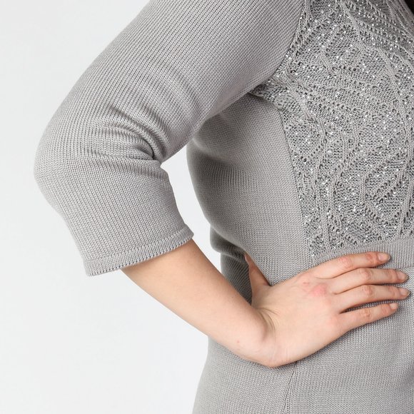 Платье с рукавом 3/4 шир.  580, рис. 7