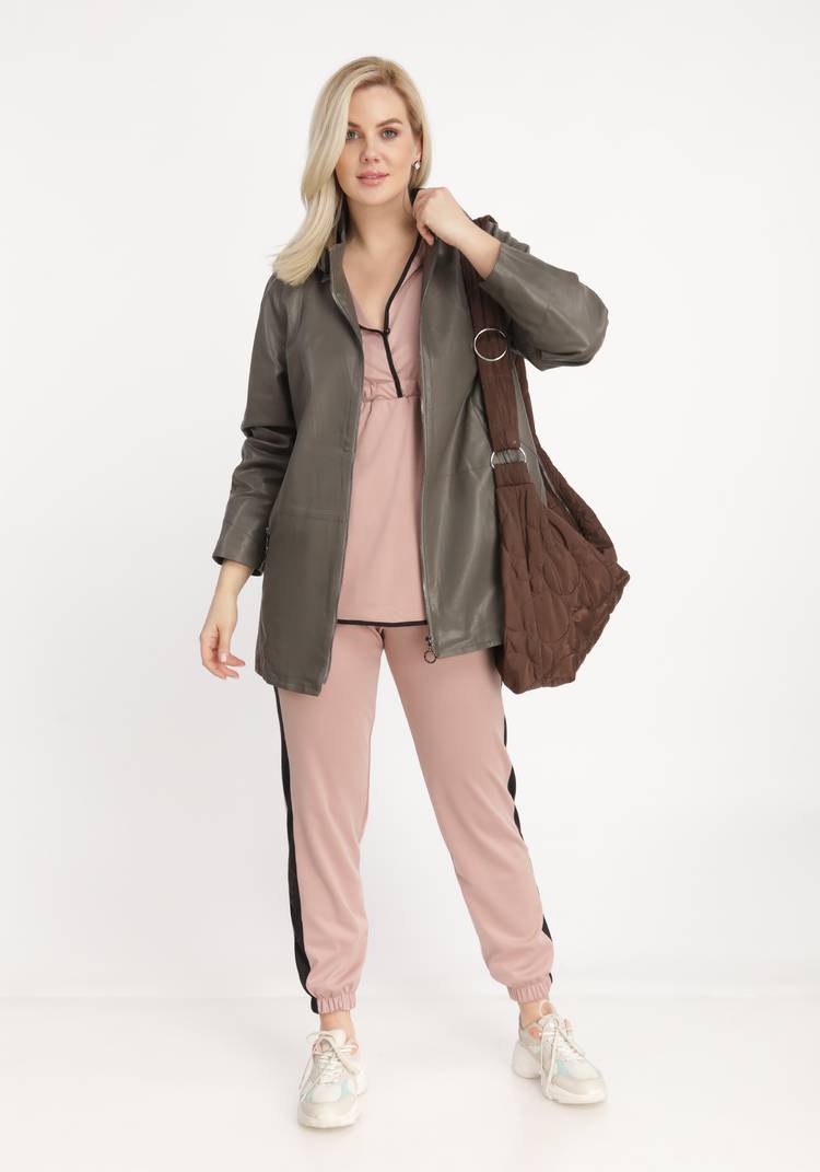 Куртка из экокожи с капюшоном шир.  750, рис. 11