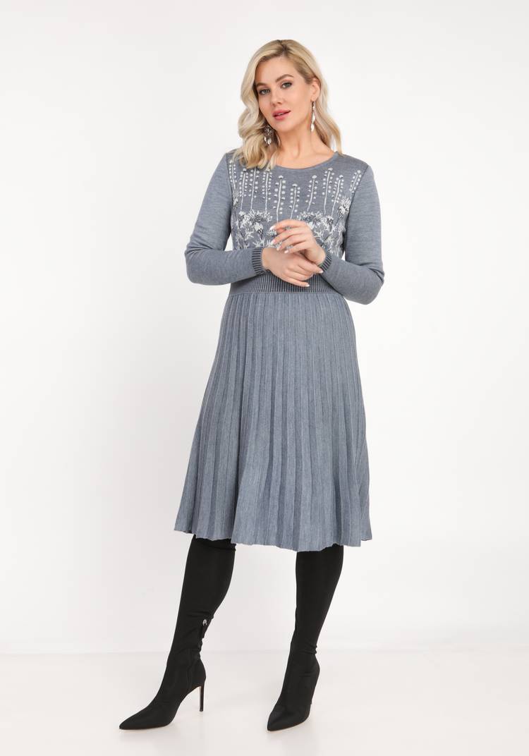 Платье с флористическим узором шир.  750, рис. 1