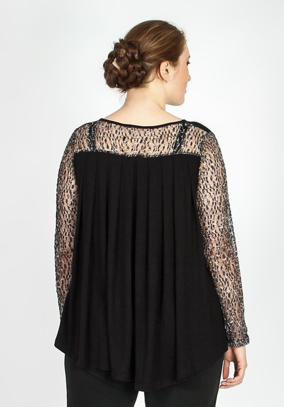 Блуза асимметричная с оригинальными рукавами шир.  580, рис. 3