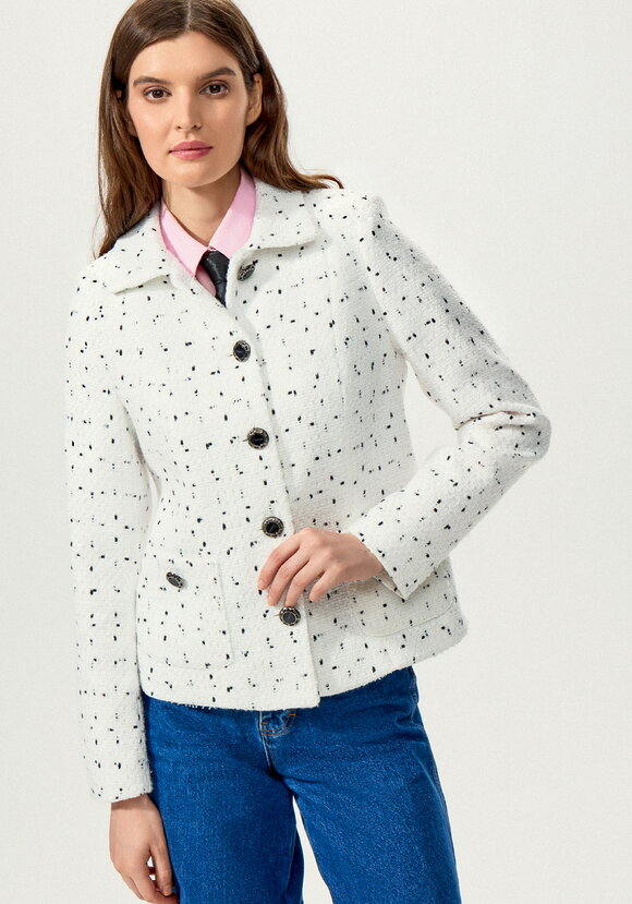 Пиджак с отложным воротником на подкладке шир.  580, рис. 1